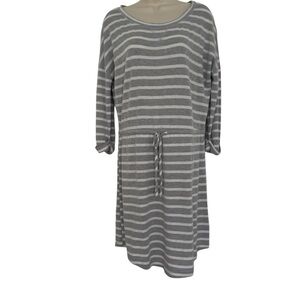 Caslon Gray Tie Front Dolman Sleeve Dress, Sz S, Org $238